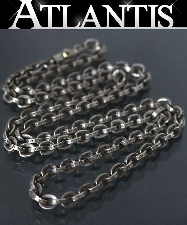 クロムハーツ　シルバー925 チェーン CHROME HEARTS 銀座店 クロムハーツ ペーパーチェーン ネックレス 24
