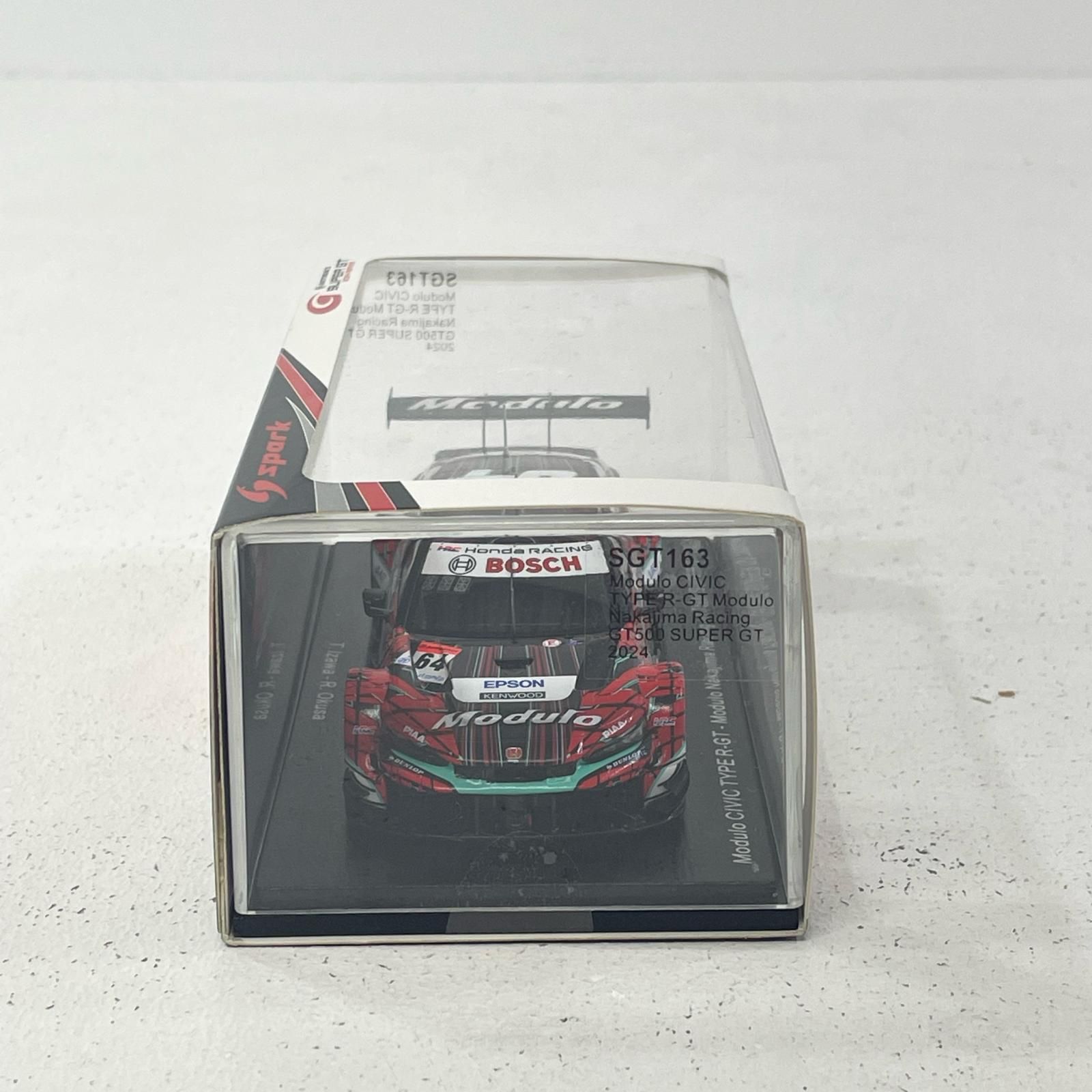 【尾張小牧店】 中古 Spark 1/43 Modulo CIVIC TYPE R-GT No.64 Modulo Nakajima Racing GT500 SUPER GT 2024 T. Izawa - R. Okusa 【727】 1:43 SPARK Honda Civic Type-R Gt #64 Gt500 Super Gt 2024