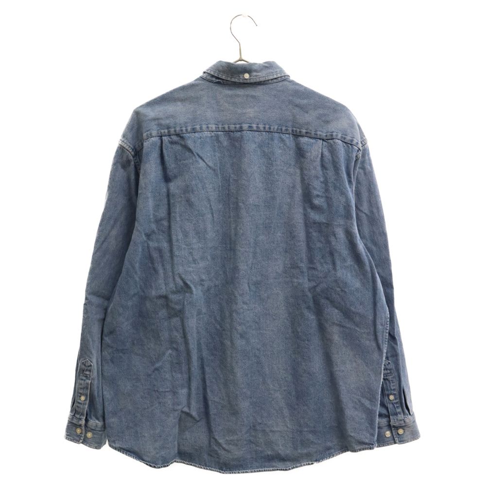 SUPREME　デニム　スモールボックスロゴ　ボタンダウンシャツ　長袖 Supreme シュプリーム 23AW Small Box Shirt スモールボックス