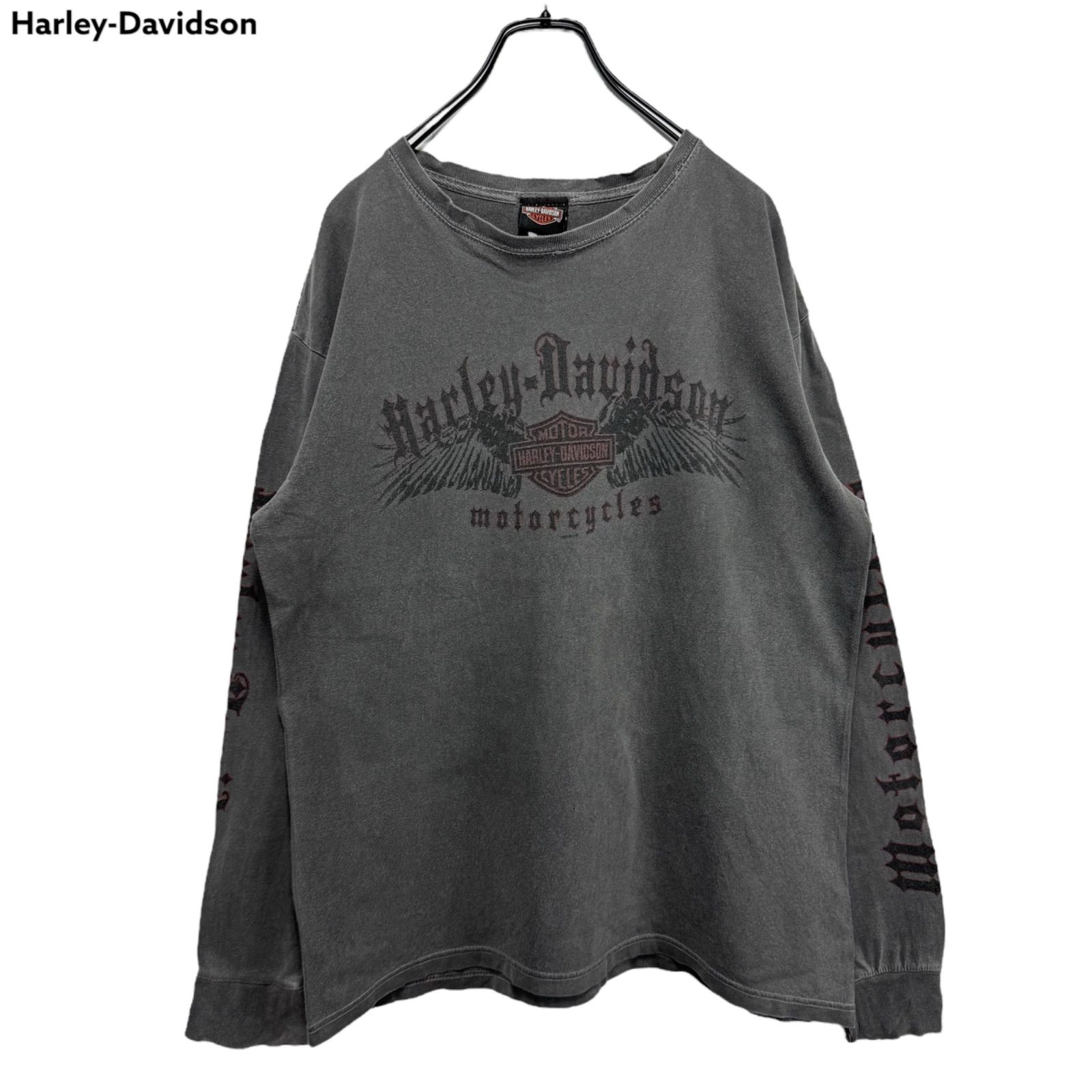 HARLEY-DAVIDSON Print Long Sleeve T-shirt Tee ハーレーダビッドソン 