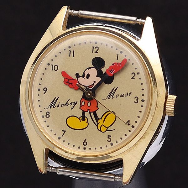 動作品 SEIKO DISNEY TIME セイコー ディズニータイム 5000-6030 ミッキーマウス メンズレディースキッズ腕時計 手巻き 稼働品 a405