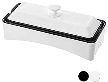 山善 ホットプレート 2WAY スリム たこ焼きプレート付き YOF-W120 W 1年