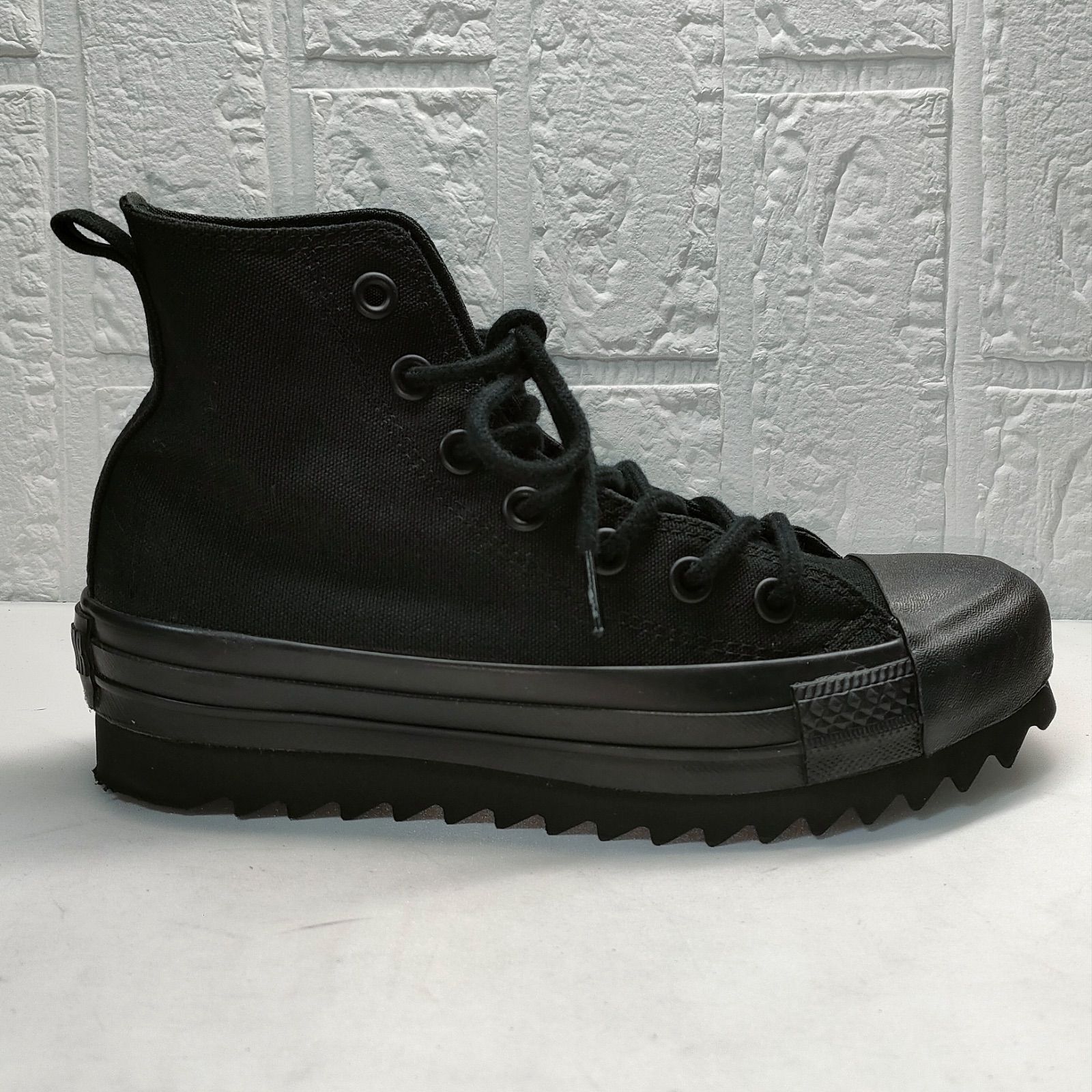 厚底✨️　美品　CONVERSE　オールスター　スニーカー　ブラック 23.5 ALL STAR コンバース CONVERSE スニーカー 厚底 メンズ