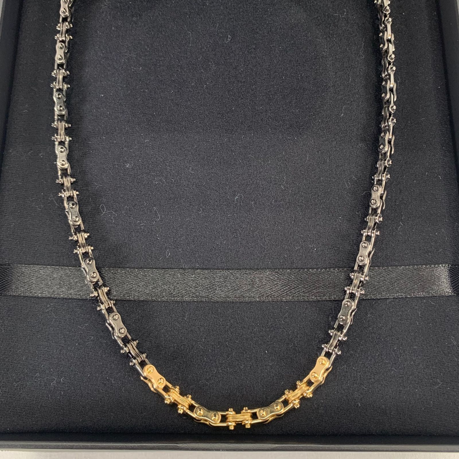 希少品! E-NO'S イーノス メンズ K18 デザイン チェーンネックレス