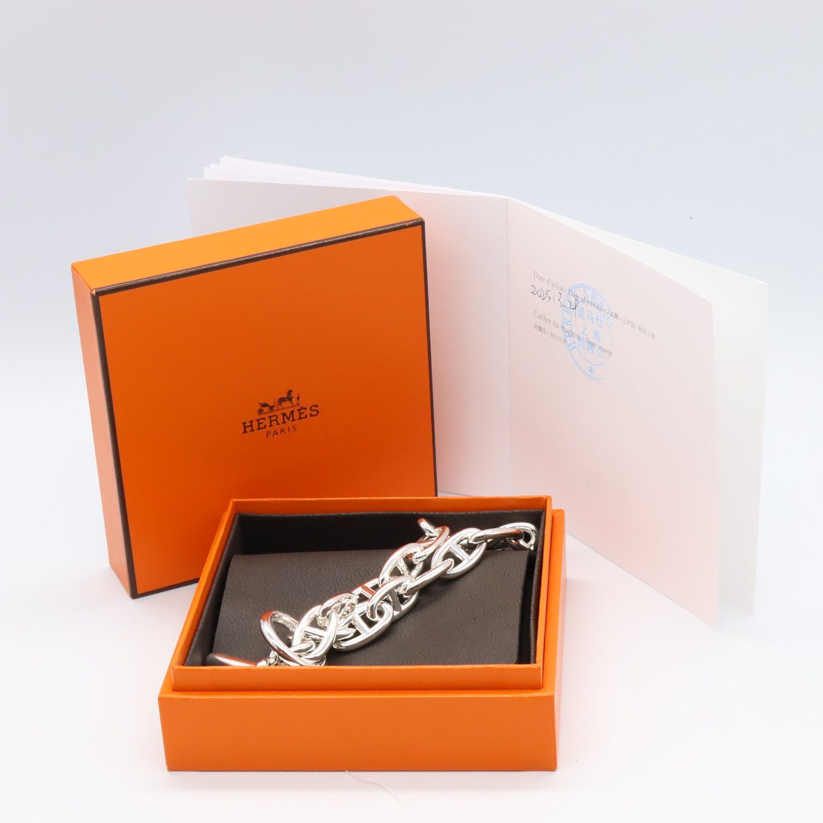 エルメス HERMES ブレスレット シェーヌダンクルGM 15コマ 腕回り20.5 
