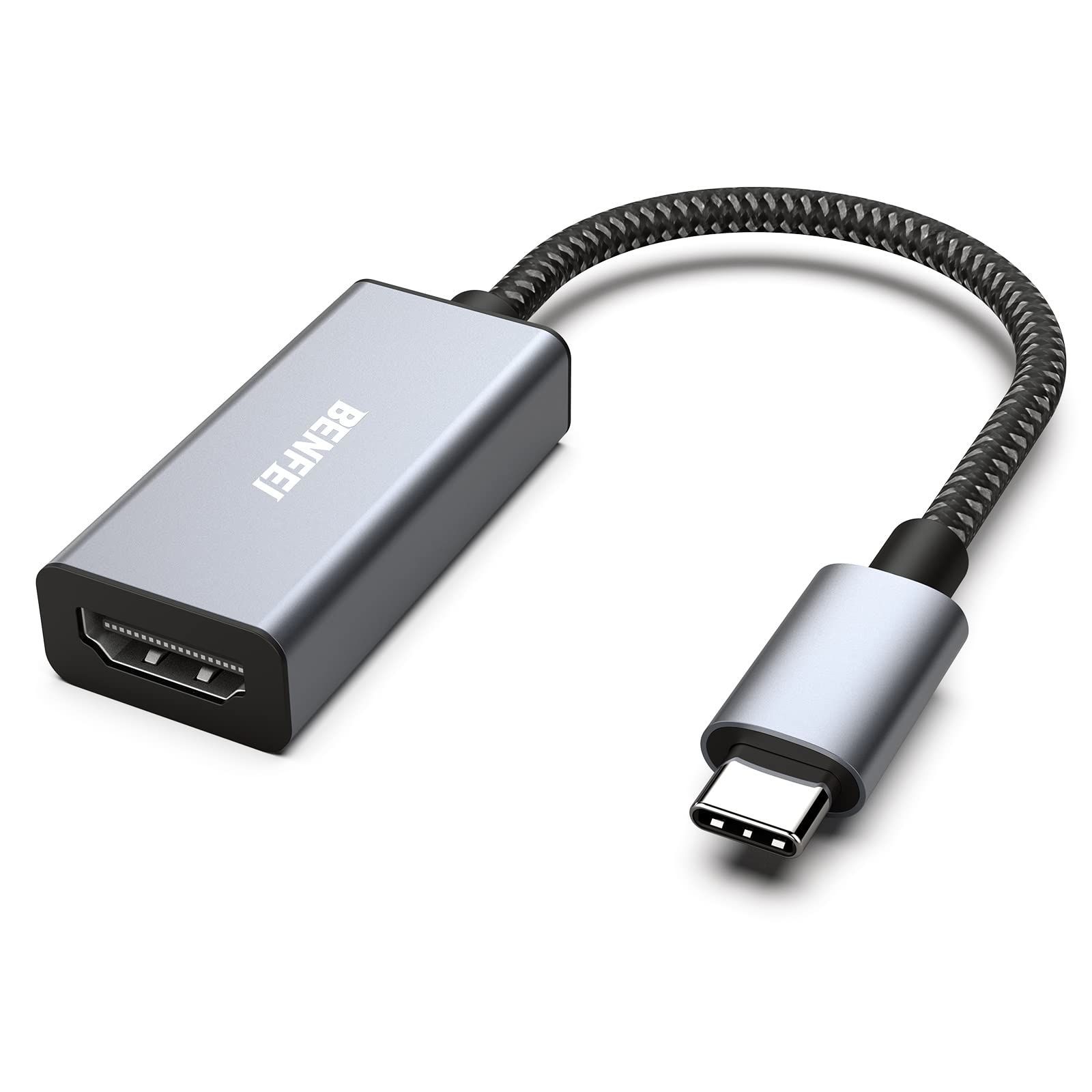 BENFEI USB C - HDMI 変換アダプタ 4K iPhone 15 Pro/Max, MacBook Pro