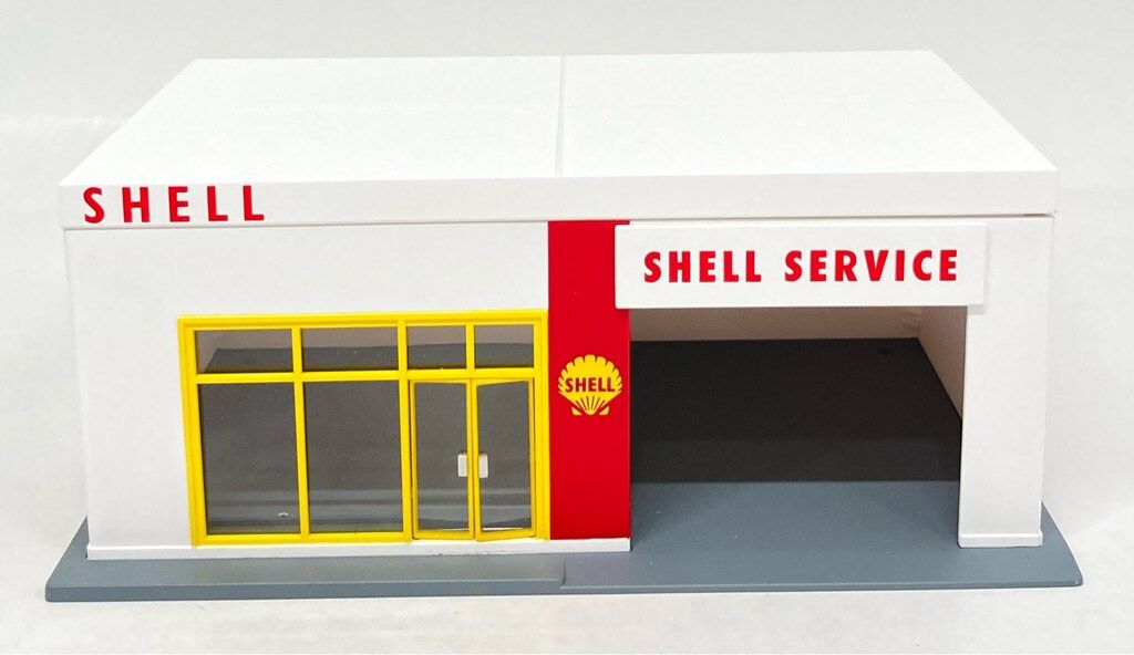 トミーテック トミカラマVINTAGE ガソリンスタンド(シェル) 02a