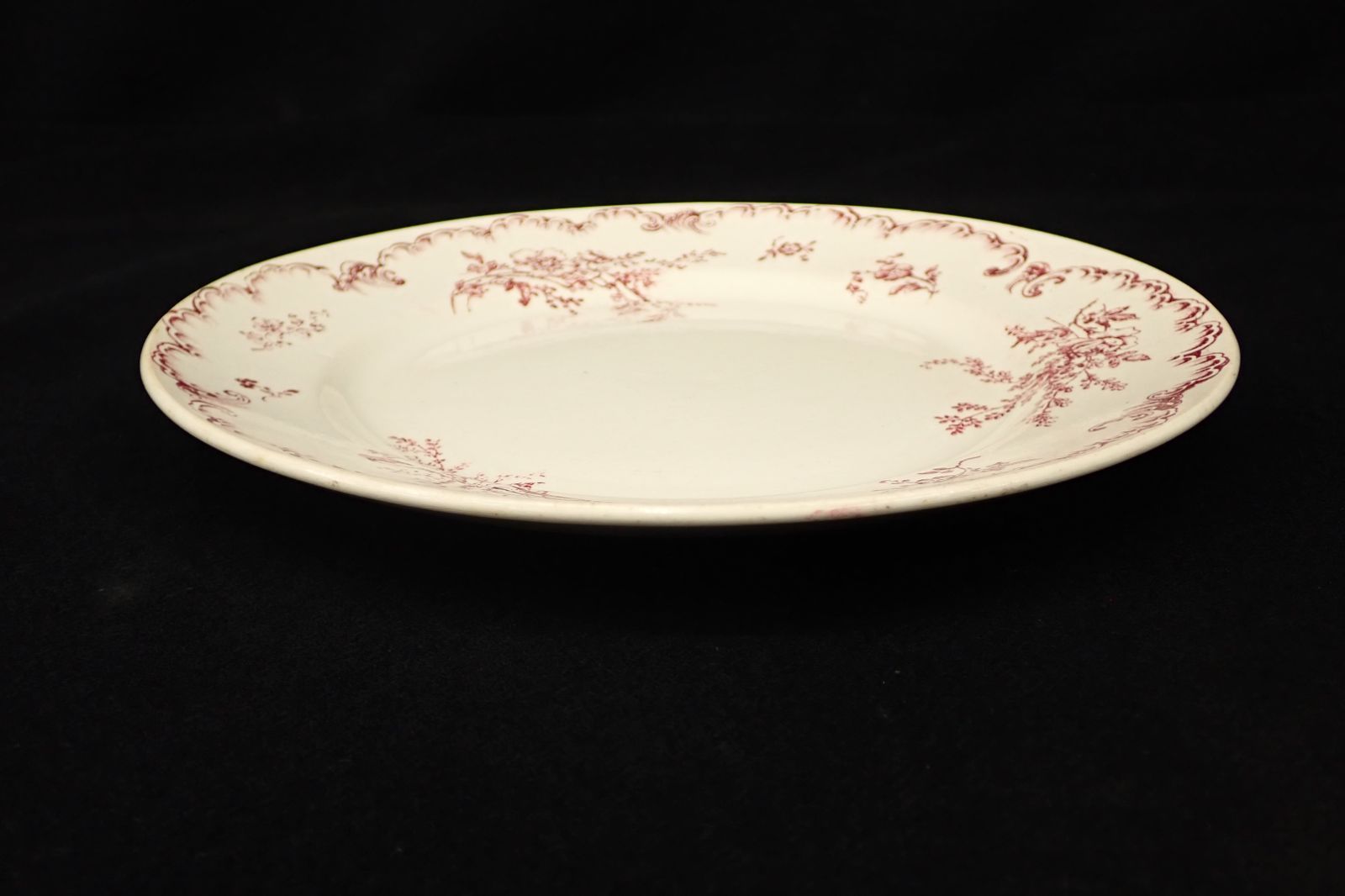 ◇アンティークプレート19 フランス製 クレイユモントロー 直径