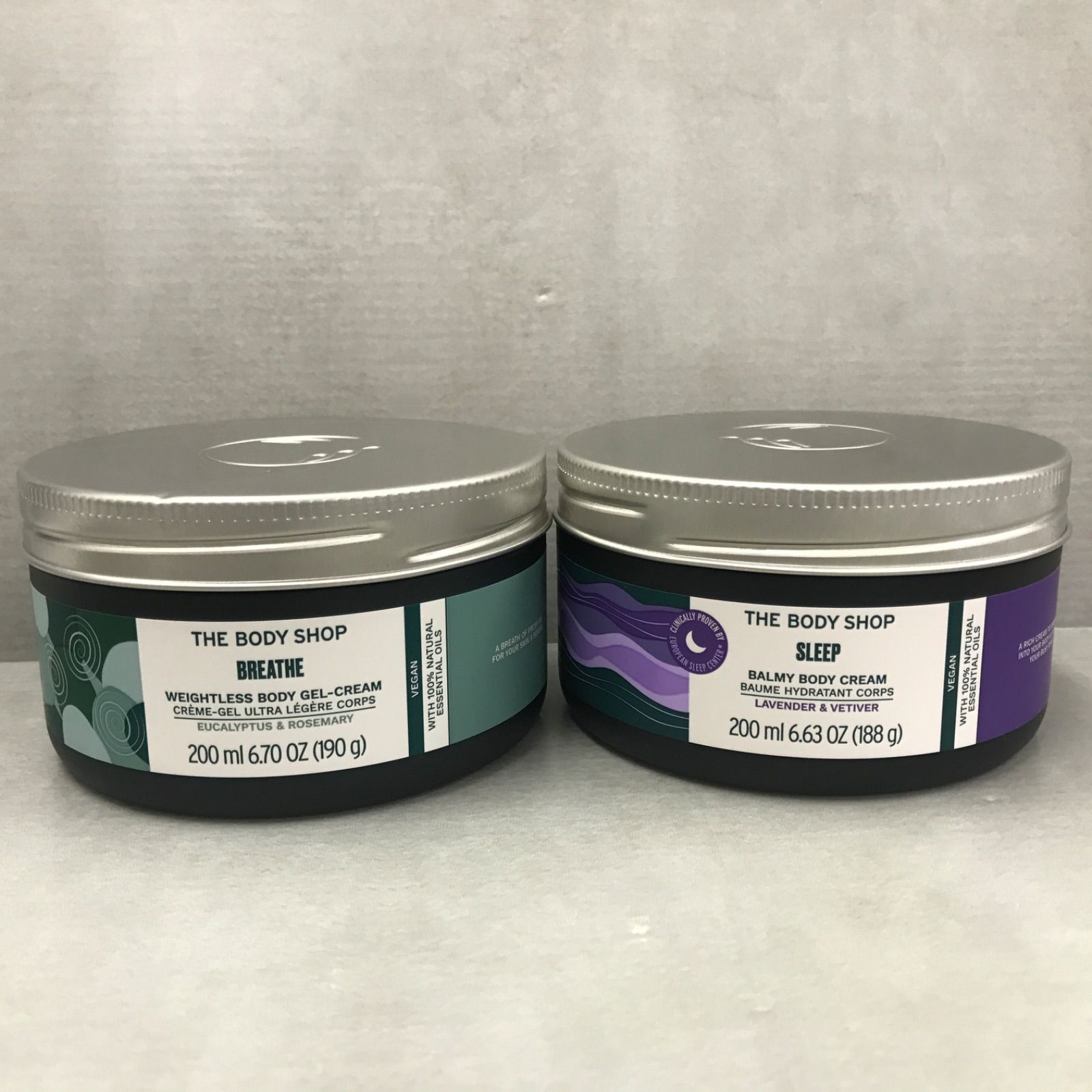 S2180 THE BODY SHOP ウェルネス ボディジェルクリーム 200ml + バーミィボディクリーム 200ml 2点セット