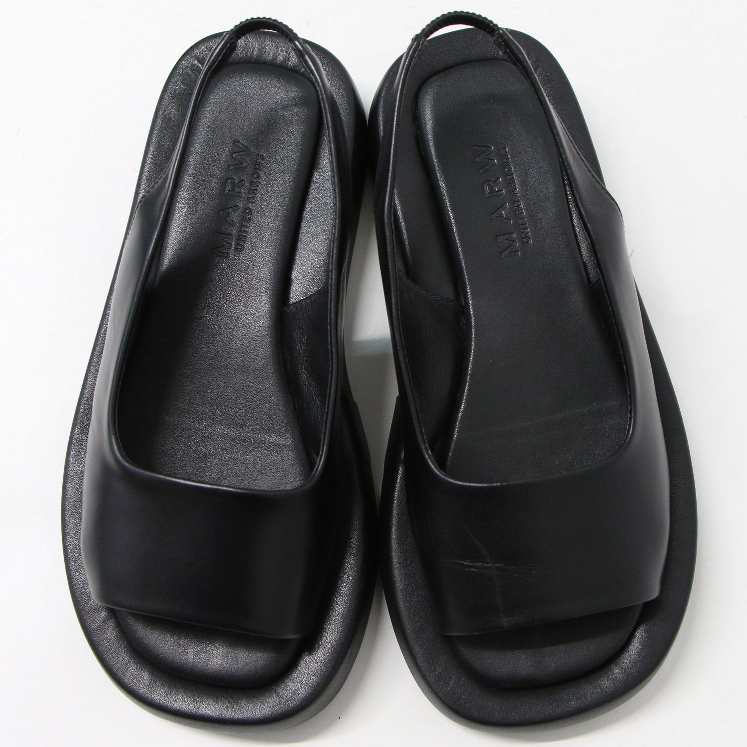 UNITED ARROWS MARW ブラック 厚底スリングバックサンダル MARW UNITED ARROWS マルゥ ユナイテッドアローズ サンダル