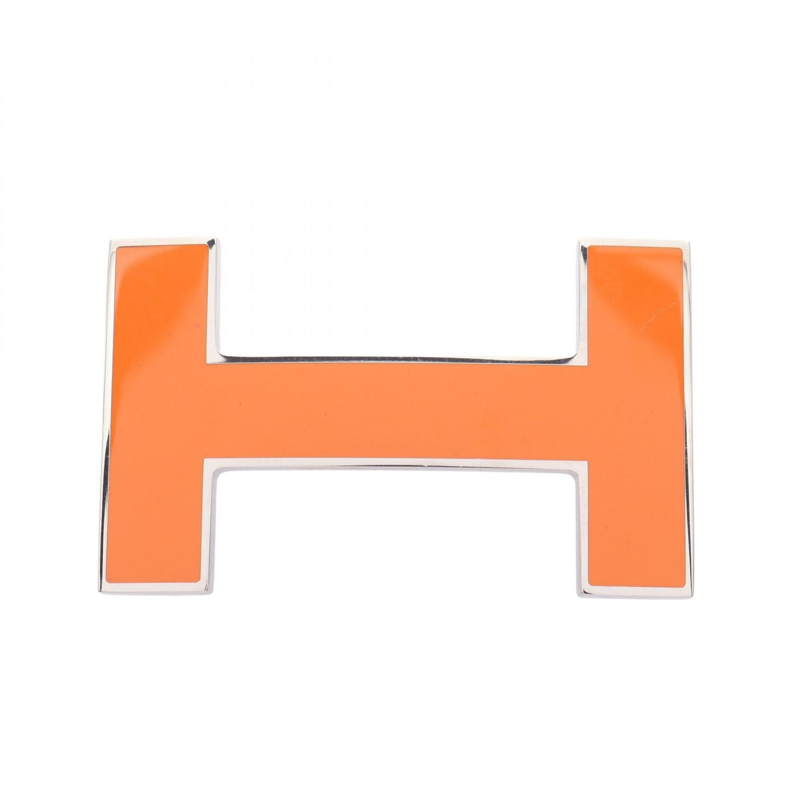 エルメス HERMES Hバックル オレンジ その他 Hバックル ユニセックス Used A