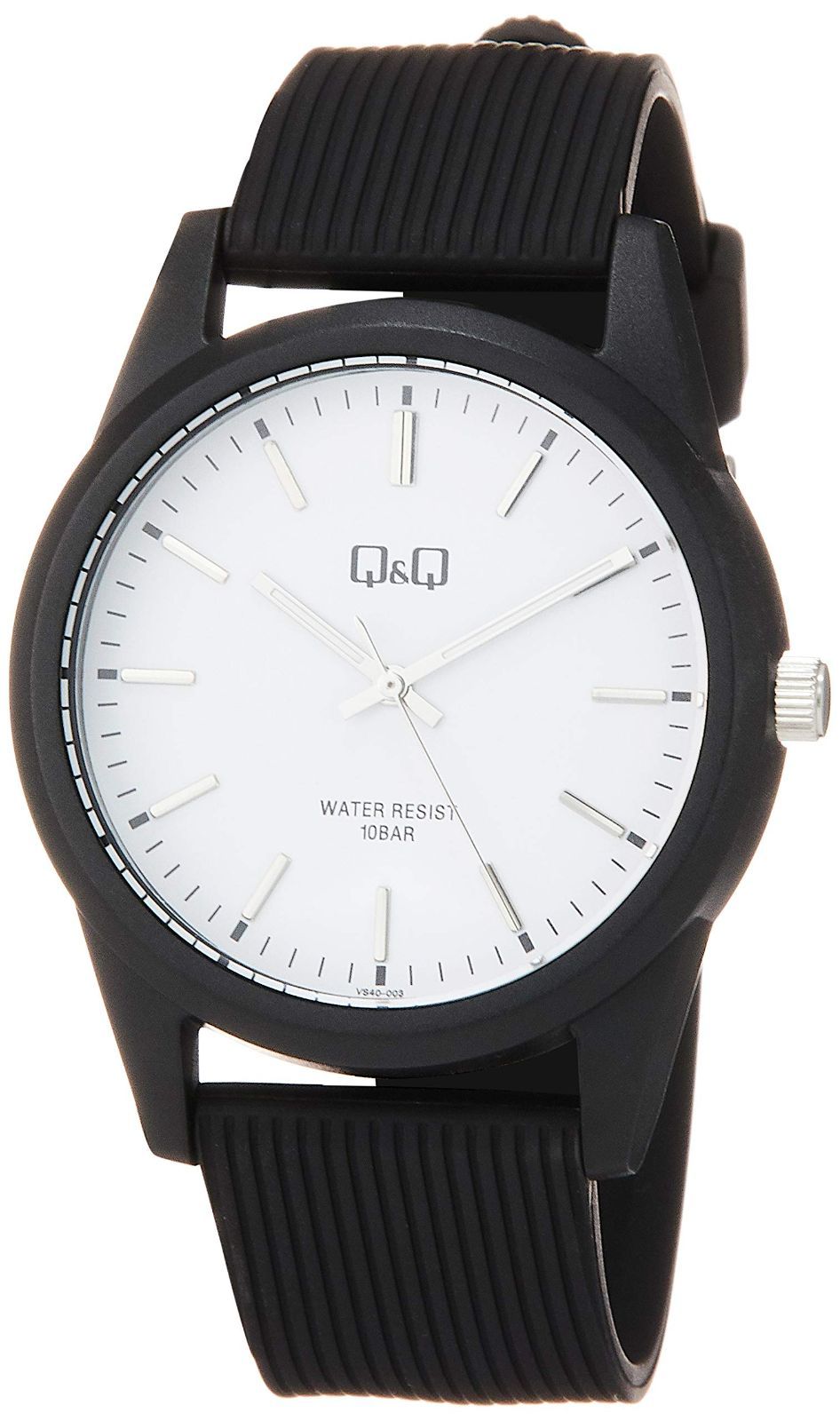 VS 40 003 ウレタンベルト 10気圧防水 アナログ ブラック キューアンドキュー 腕時計 シチズンQ Q