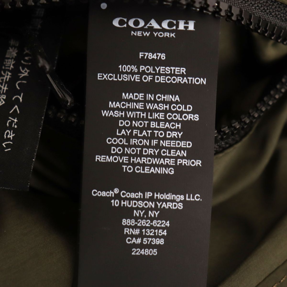 未使用品◇定価121000円 COACH コーチ F78476 リバーシブル ポーラー