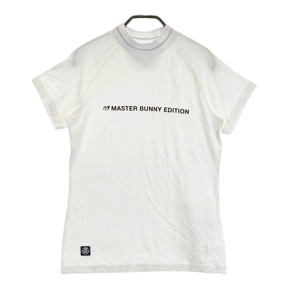 サイズ：1 MASTER BUNNY EDITION マスターバニーエディション 2023年モデル ハイネック 半袖Tシャツ  ホワイト系 [240101306856] ゴルフウェア レディース ストスト サイズ：1 MASTER BUNNY EDITION マスターバニーエディション