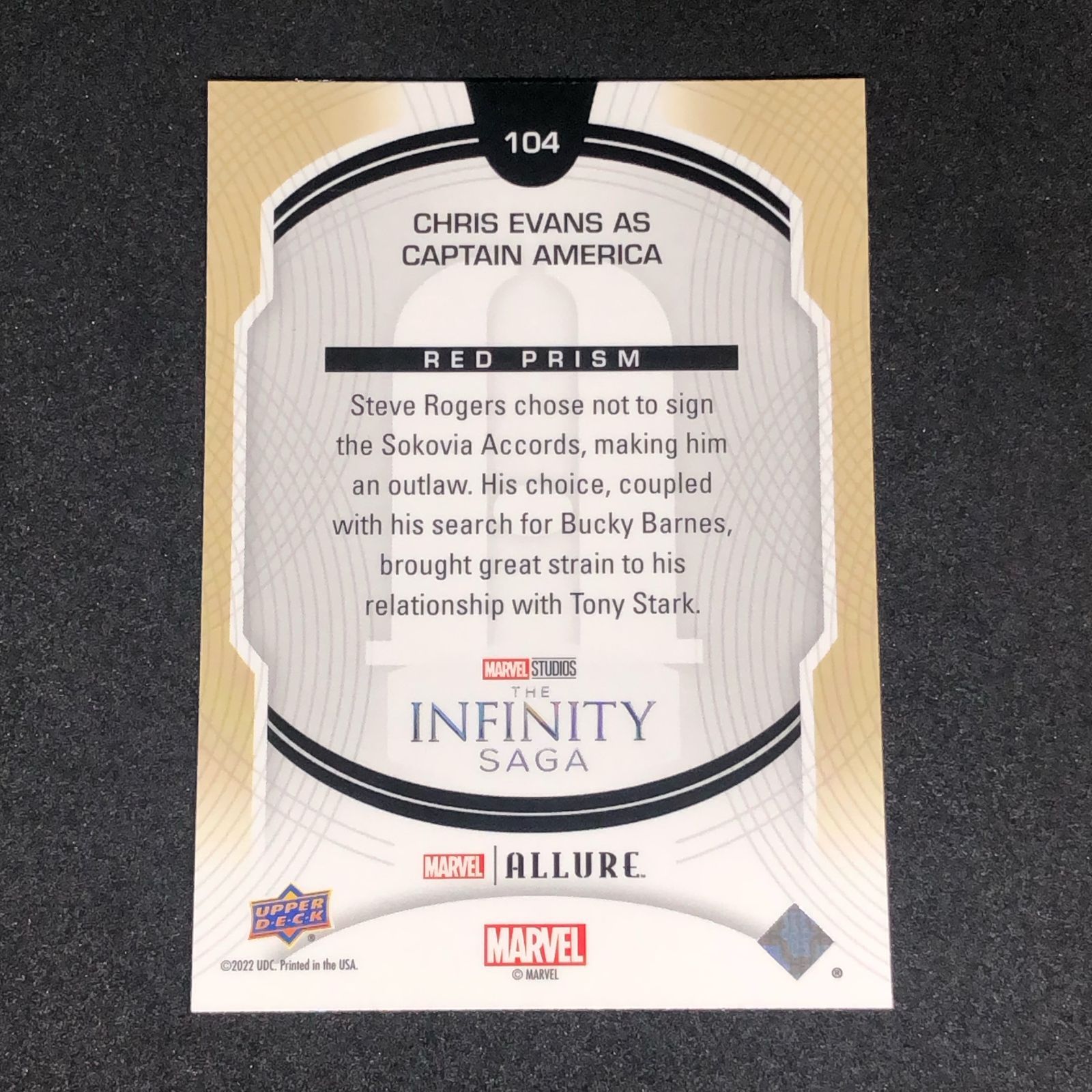 Chris Evans / クリス・エヴァンス 2022 Upper Deck Marvel