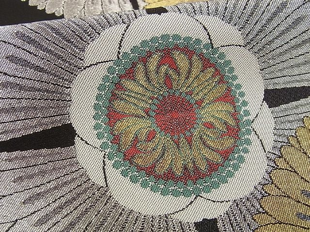 平和屋本店□最高級 人間国宝 北村武資 煌彩錦 六通柄袋帯 花尽くし 金  