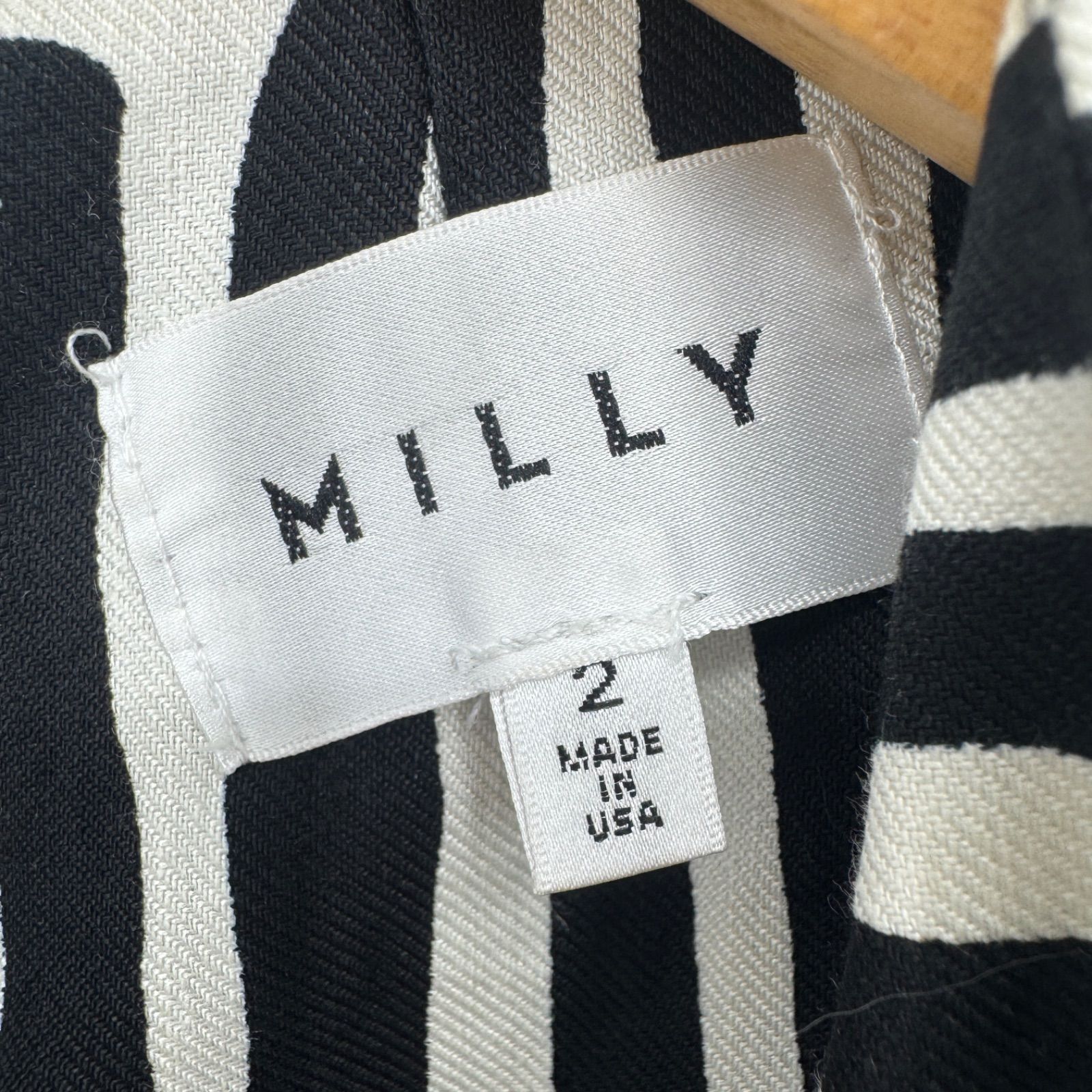 Milly ノースリーブゼブラ柄ミニワンピース