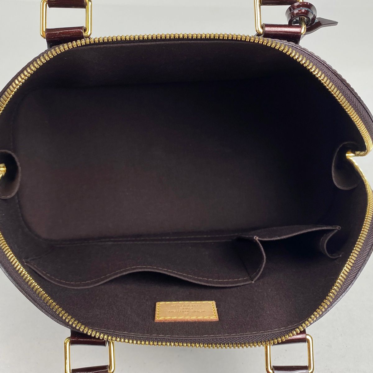 ルイ・ヴィトン Louis Vuitton アルマ PM 手提げ エナメル パテント 
