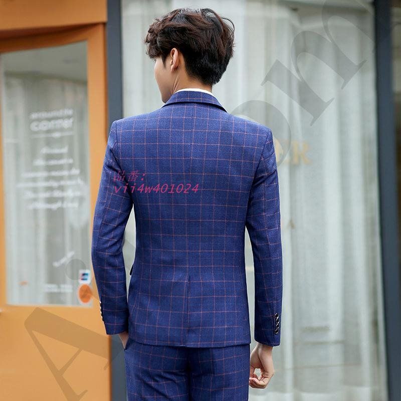 チェック カジュアルスーツ