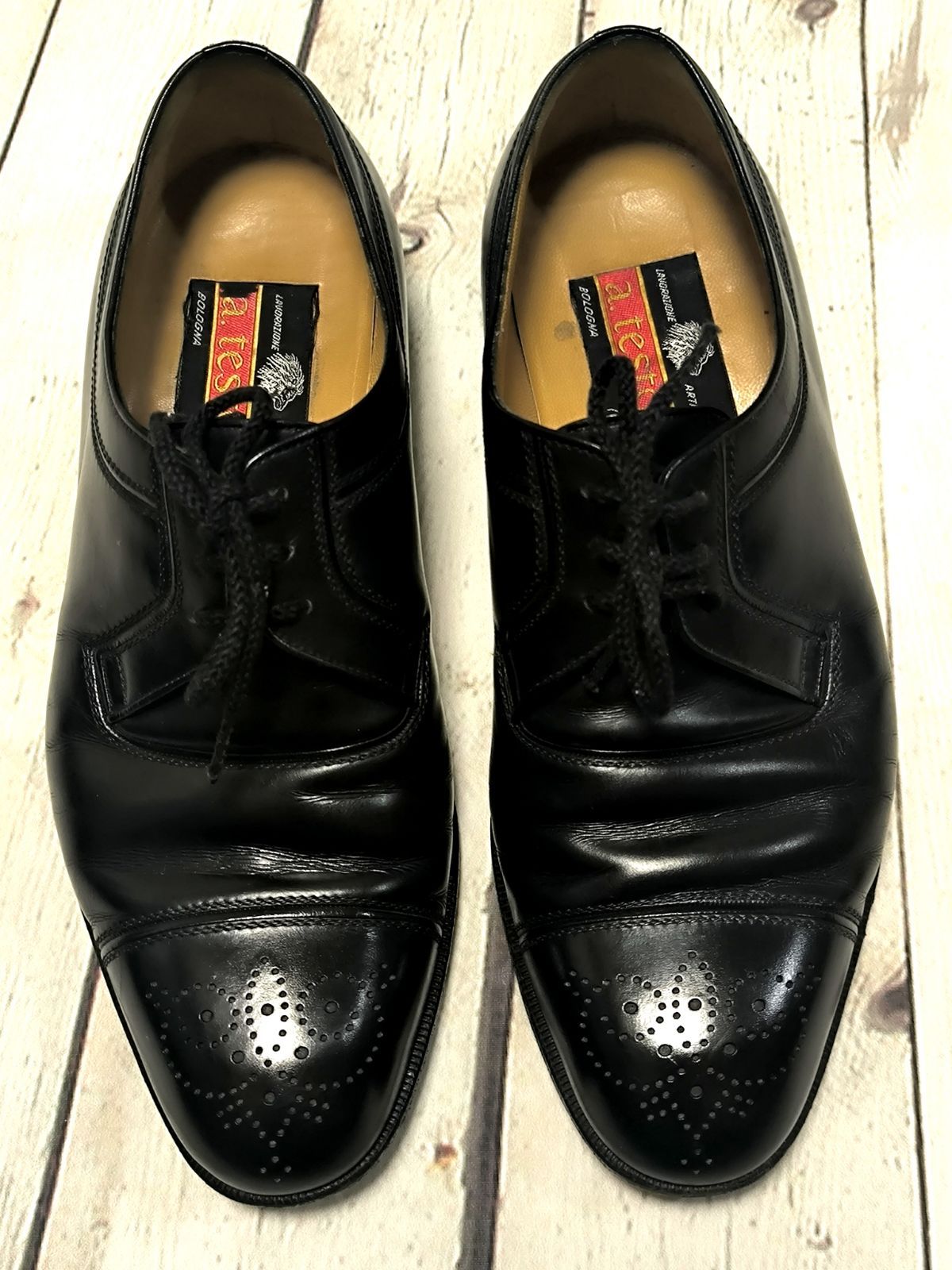 美品 アテストーニ 本革黒 スリッポン a.testoni 26.5㎝ モカシン 美品 アテストーニ 本革黒 スリッポン a.testoni 26.5㎝ モカシン