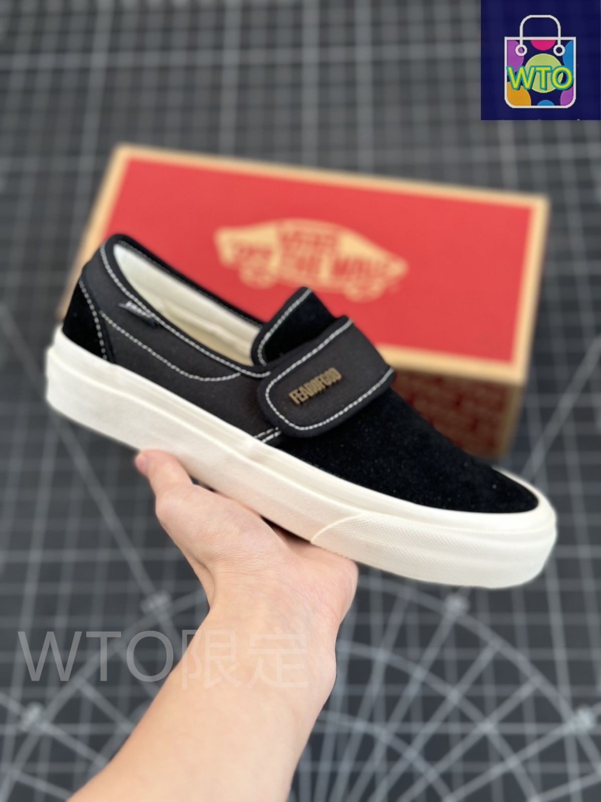 今日 Fear of Fog x Vans Slip-On 47 V DX FOG ハイストリート 全黒 マジックテープ スリップオン キャンバス シューズ 送料無料 在庫 の な価格です -WTO輸入2