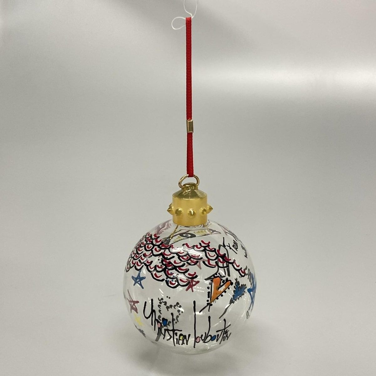 CHRISTIAN LOUBOUTIN クリスチャンルブタン 小物 クリア×黒×マルチ クリスマスオーナメント