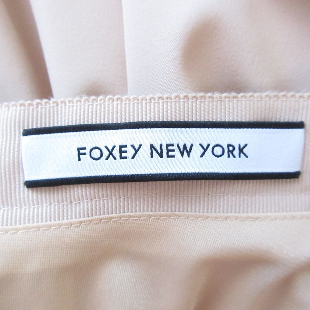 良品 FOXEY NEW YORK フォクシーニューヨーク ひざ下丈 フリルギャザー  