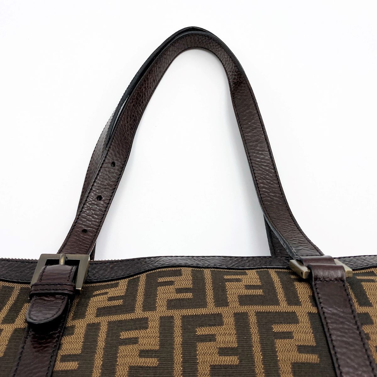 美品 FENDI フェンディ ズッカ柄 A4 トートバッグ ショルダーバッグ 