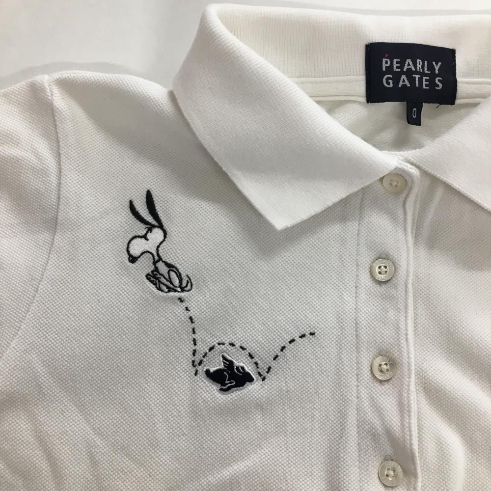 PEARLY GATES ホワイトシャツ スヌーピー刺繍 PEARLY GATES ホワイト