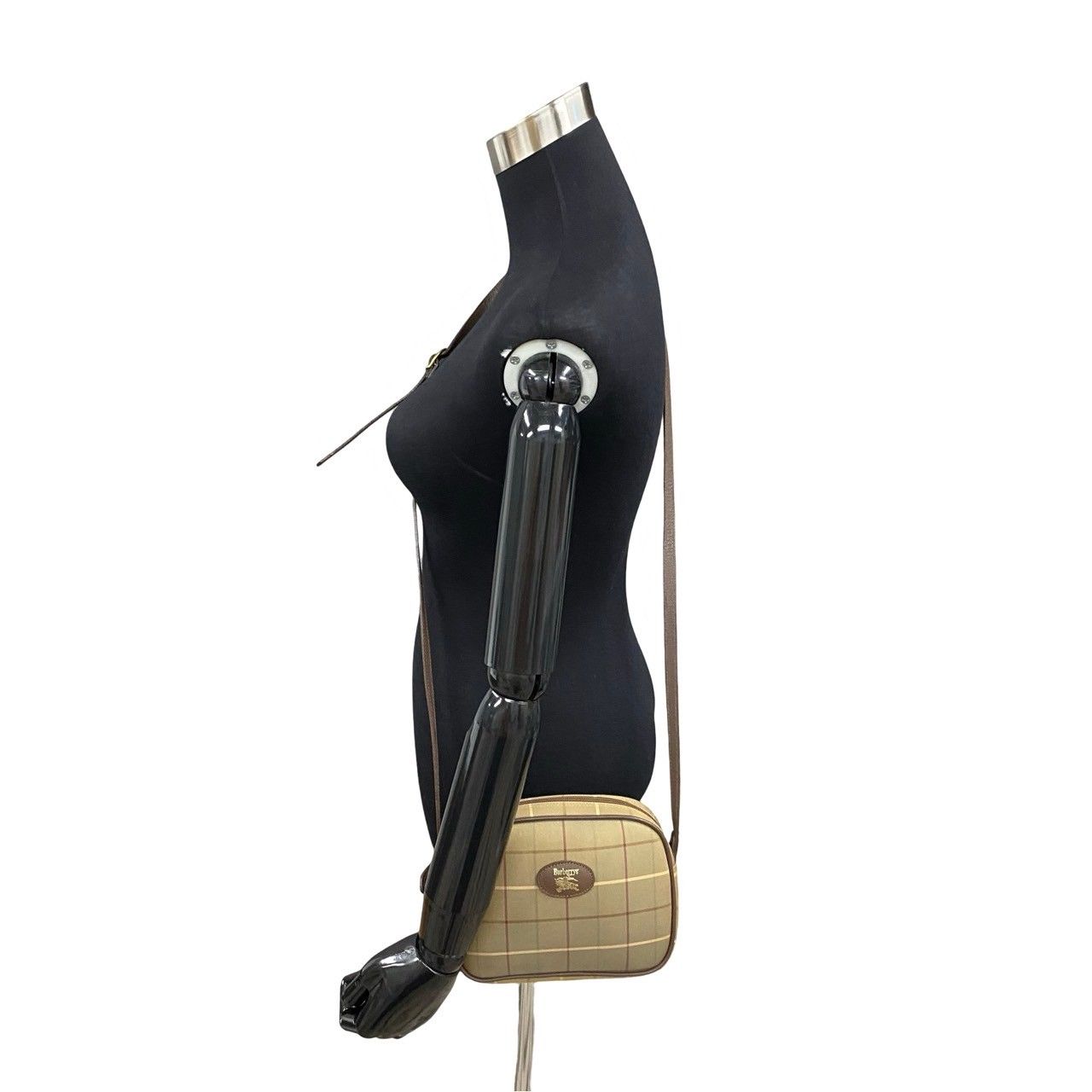 ほぼ未使用 BURBERRY バーバリーズ ヴィンテージ ノバチェック レザー