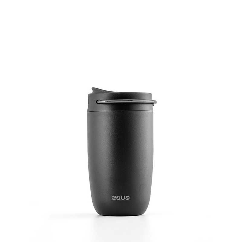 【 新品 未開封 】 EQUA カップ サーマルマグ 300ml 保温・保冷 フタつき ブラック EC-1172B 未使用 送料無料