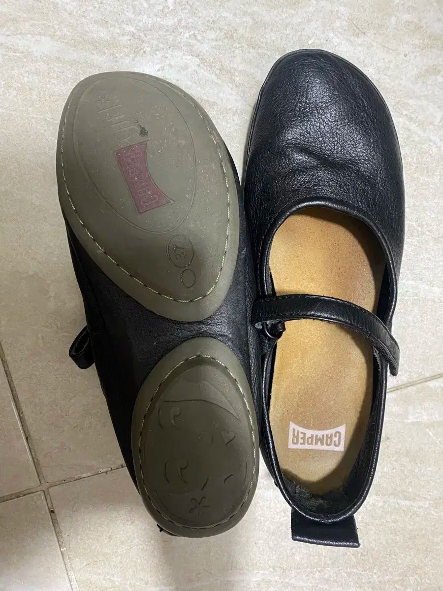 カンペール CAMPER カンペール ライトニナ メリージェーン 37 ベージュ Camper(カンペール) MARY JANE(メリージェーン) フラット ライトニナ