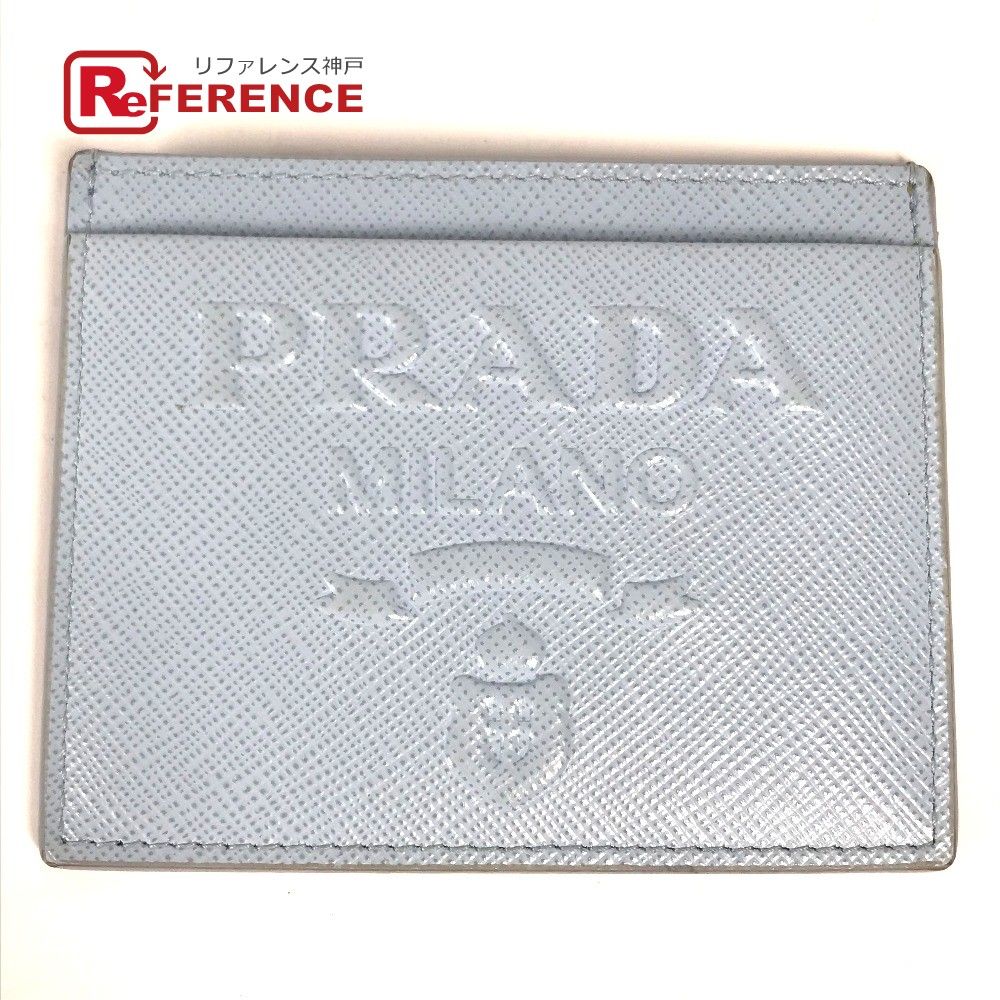 PRADA プラダ カードケース エンボスロゴ レザー - メルカリ