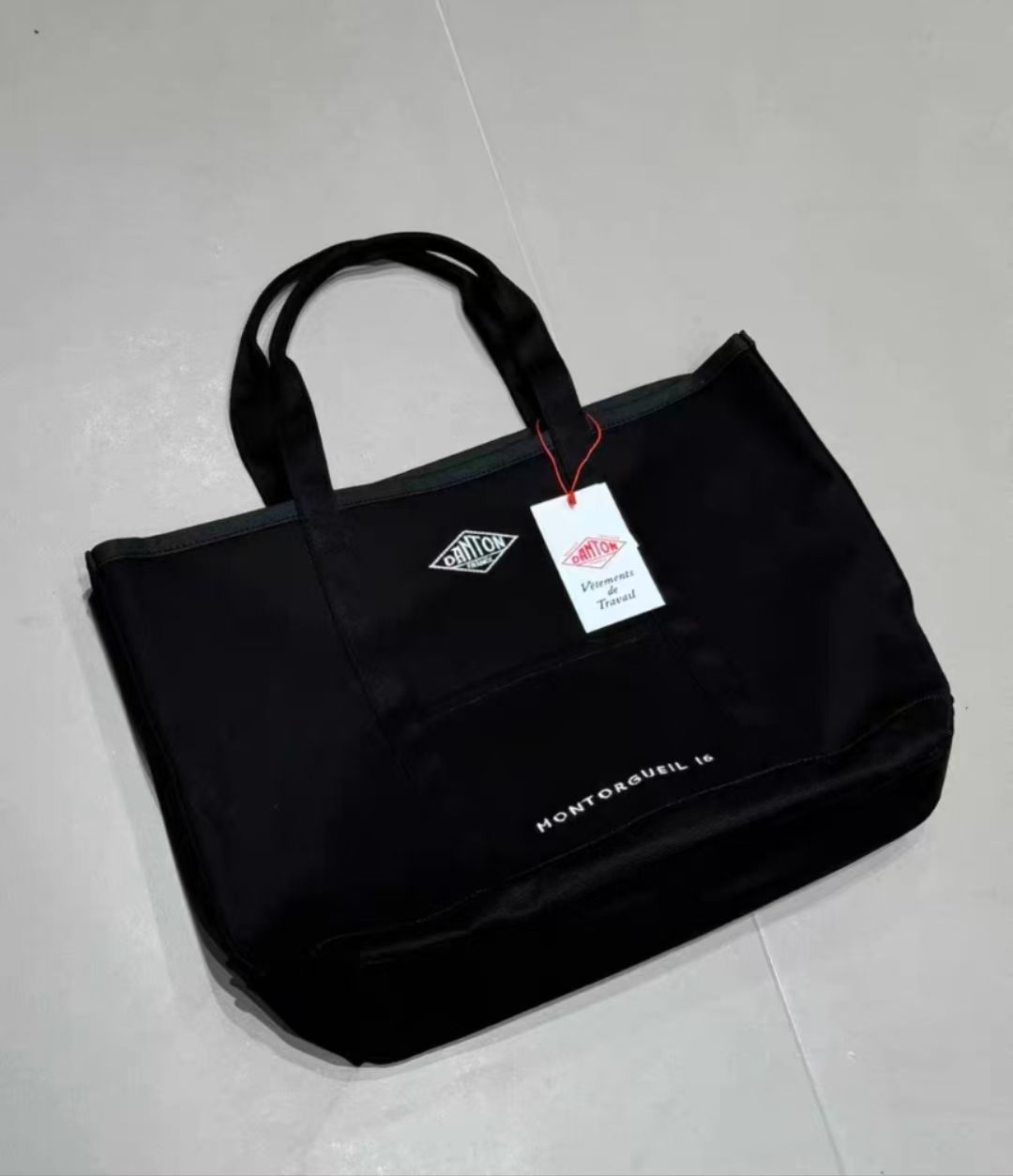 ダントン　DANTON MONTORGUEIL 16 ブラック トートバッグ DANTON | キャンバス マルシェバッグ MONTORGUEIL（トートバッグ
