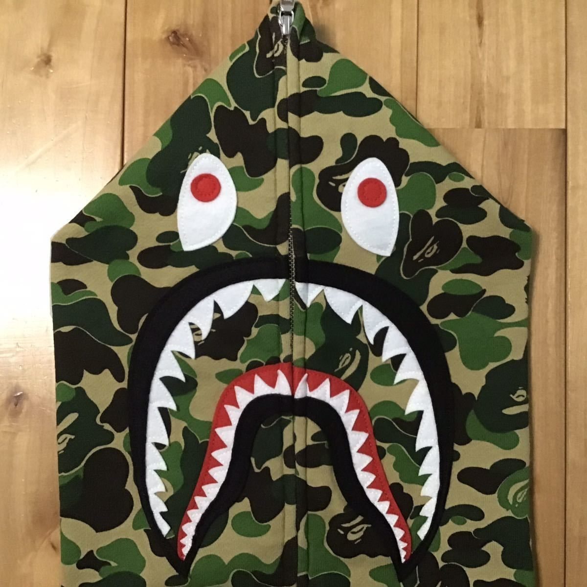 ☆XL☆ ABC camo green シャーク パーカー shark full zip hoodie a bathing ape bape エイプ  ベイプ アベイシングエイプ ABCカモ - メルカリ