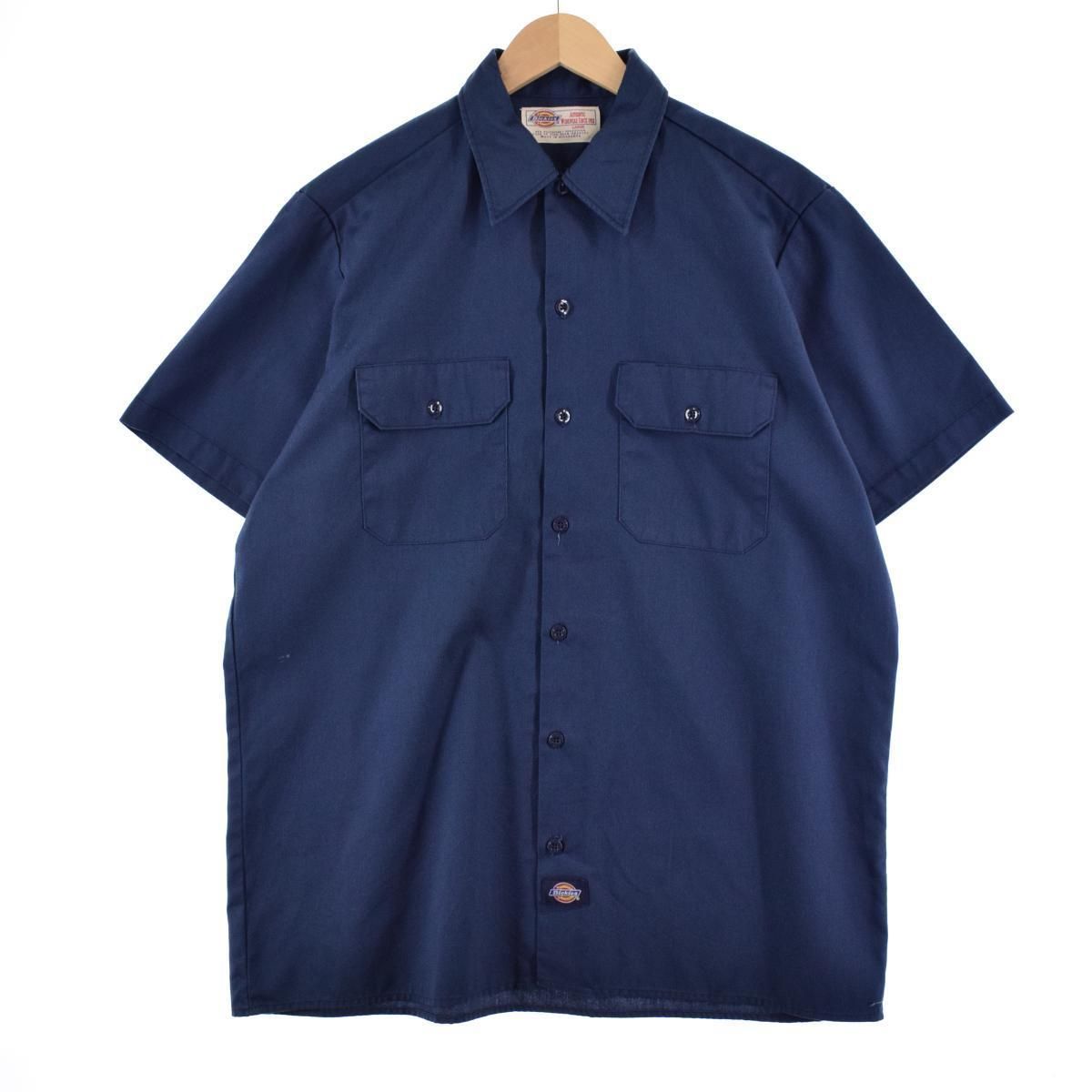 古着 ディッキーズ Dickies 半袖 ワークシャツ メンズL/eaa325467