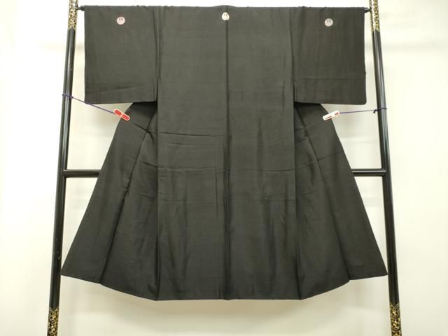 平和屋着物●男性　黒紋付　紬地　正絹　逸品　DAAT1168tw 平和屋着物○男性 黒紋付 紬地 正絹 逸品 DAAT1168tw - メルカリ