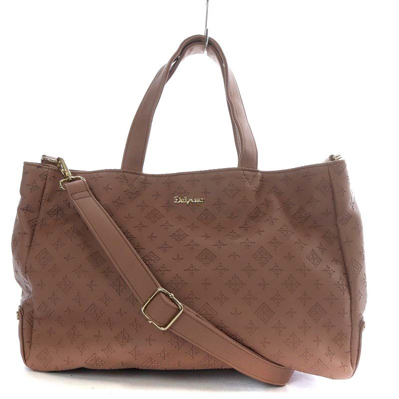 【極美品】デイリーラシット　モノグラム　ショルダーバッグ　ピンク 極美品】デイリーラシットモノグラムショルダーバッグピンク