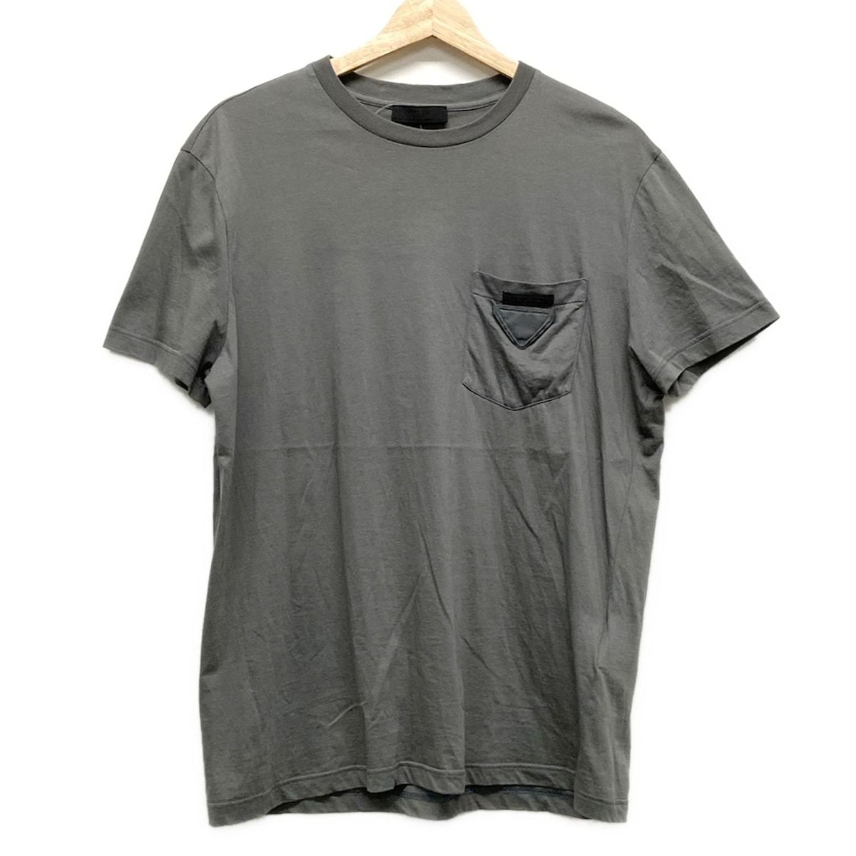 PRADA(プラダ) 長袖Tシャツ サイズL メンズ - ダークグレー
