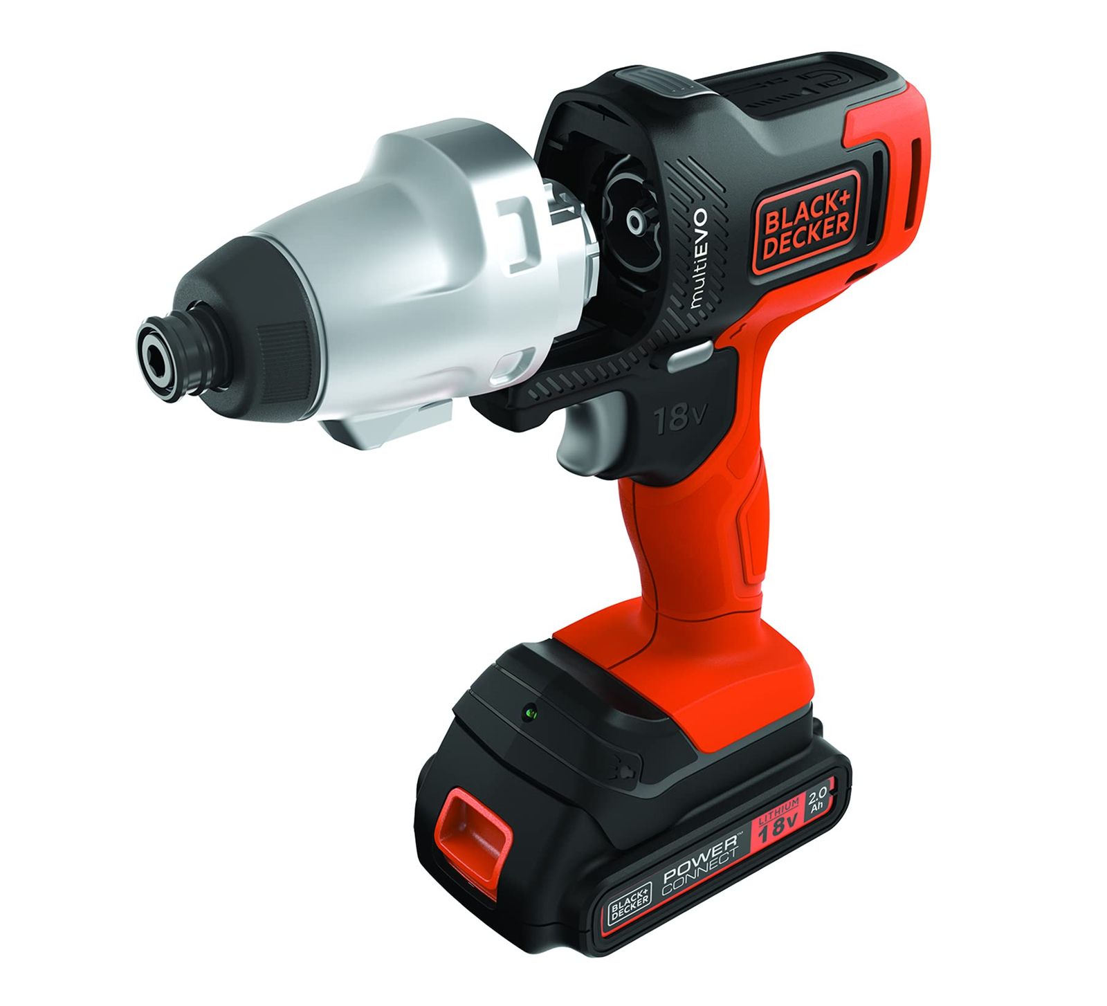 ブラックアンドデッカー コードレス マルチツール multievo EVO185I1 インパクトドライバー DIY 電動工具 穴あけ 締付工具 専用キットボックス付属 [単品] [本体+ヘッド(インパクトドライバー)]