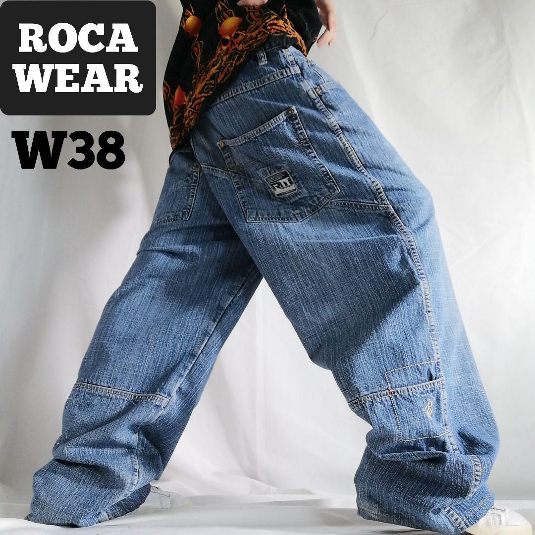 90年代 ROCAWEAR ロカウェア デニムパンツ 極太 バギージーンズ
