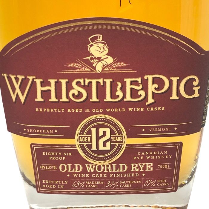 WhistlePig ホイッスルピッグ 未開栓 700ml 43度 12年 オールド