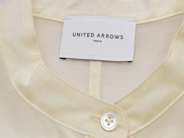 UNITED ARROWS - ユナイテッドアローズ UNITED ARROWS シアー シャツ/ブラウス UWSC SHEER SHT 2WAY 長袖 Fサイズ オフホワイト レディース j_p F-L7728 ユナイテッドアローズ UNITED ARROWS シアー シャツ/ブラウス UWSC