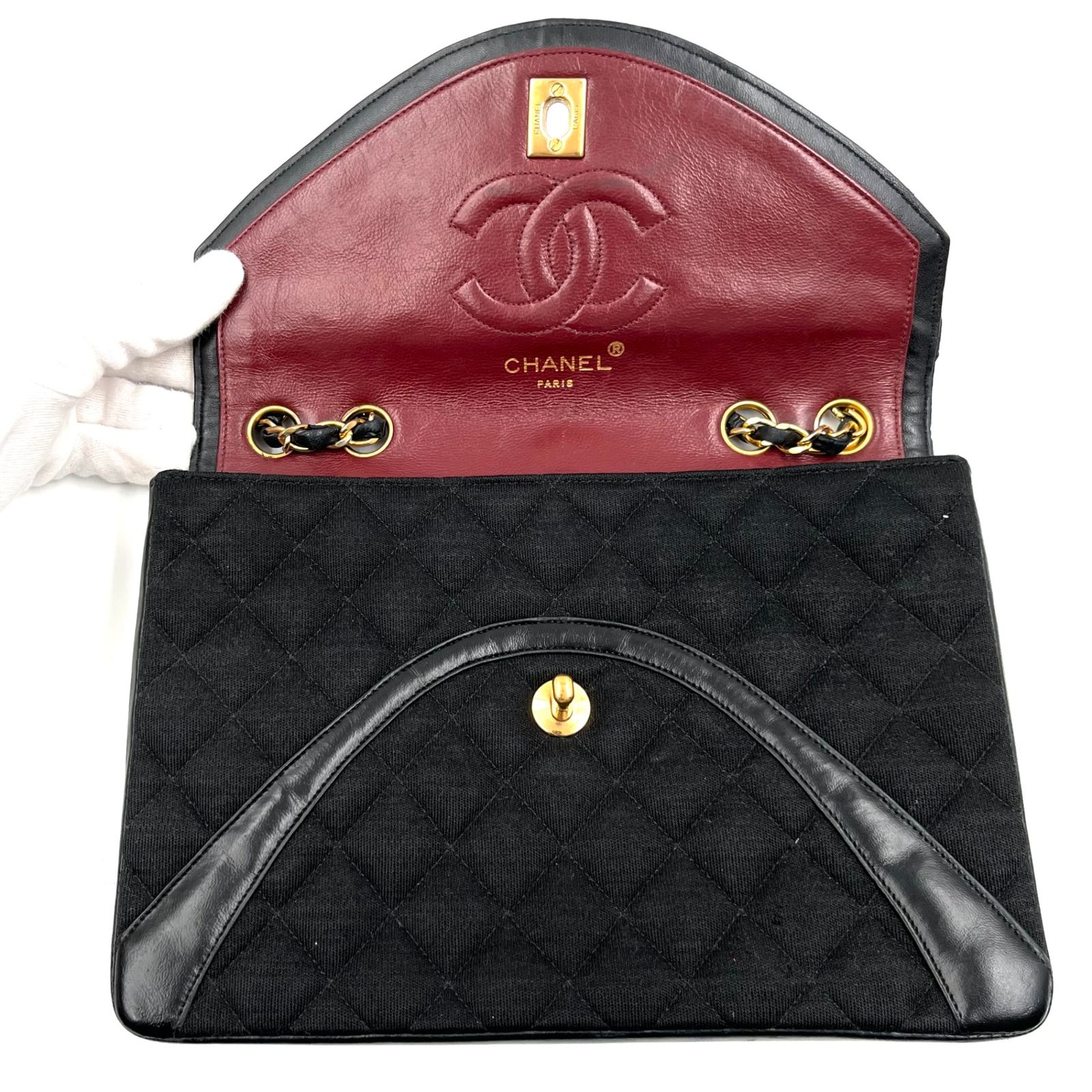 極美品】CHANEL シャネル Wチェーンショルダー ショルダーバッグ 