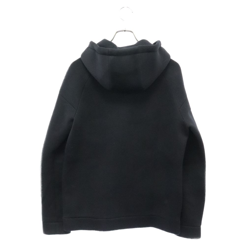 T by ALEXANDER WANG (ティーバイアレキサンダーワン) SCUBA ZIP HOODY レーヨン ジップアップ フーディ スウェット パーカー ブラック 501400S16