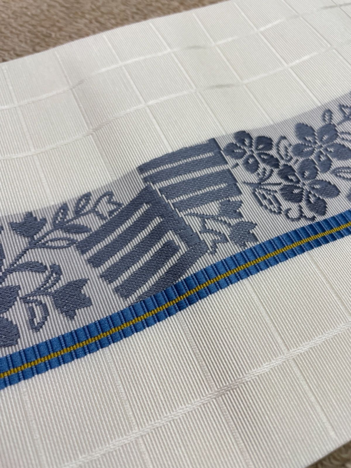 新品 森博多織 小袋帯 華の粧 伝統工芸博多織 金ラベル 半幅帯 正絹