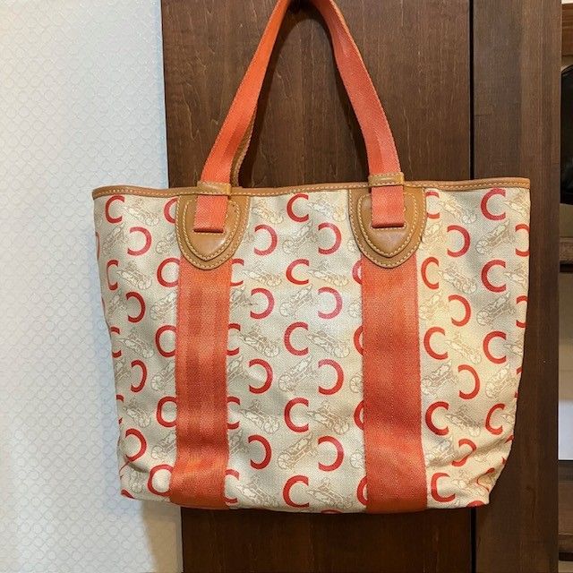 セリーヌ CELINE 馬車柄 PVCレザー トートバック SISO/46
