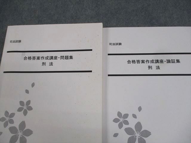 LEC東京リーガルマインド 司法試験 合格答案作成講座 問題集/論証集/定義集 刑法/II 判例集 2019 計4冊 044M4D LEC東京リーガルマインド 司法試験 刑法 合格答案作成講座・問題