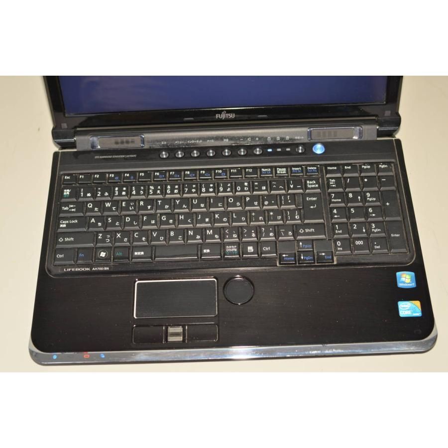 中古ノートパソコン 富士通 LIFEBOOK AH700/BN Windows11+office core i5-560M メモリ8GB  HDD750GB 15.6インチ ブルーレイ 無線 WEBカメラ