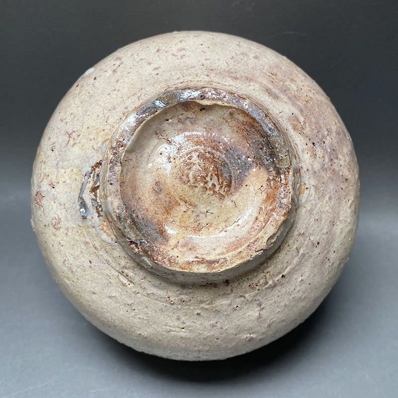 大和保男 萩焼茶碗 真作 共箱 山口県指定無形文化財 日本